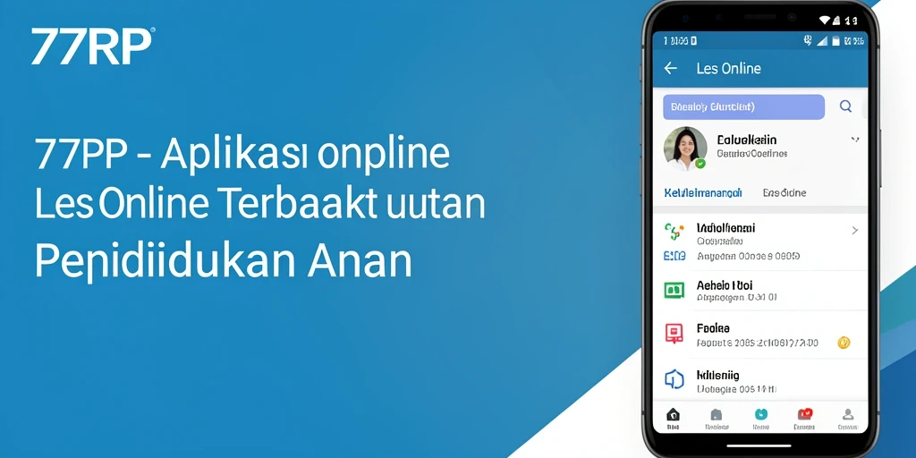 Antarmuka intuitif aplikasi Les Online 77RP.
