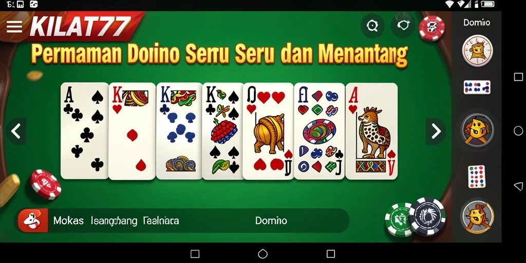 Tampilan antarmuka KILAT77 yang menarik dan intuitif.
