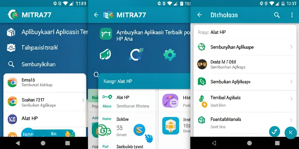 Tampilan antarmuka MITRA77 yang sederhana dan fungsional.
