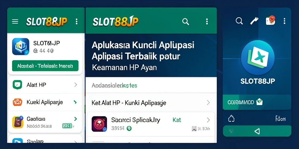 Tampilan antarmuka SLOT88JP yang sederhana dan efektif untuk Kunci Aplikasi.