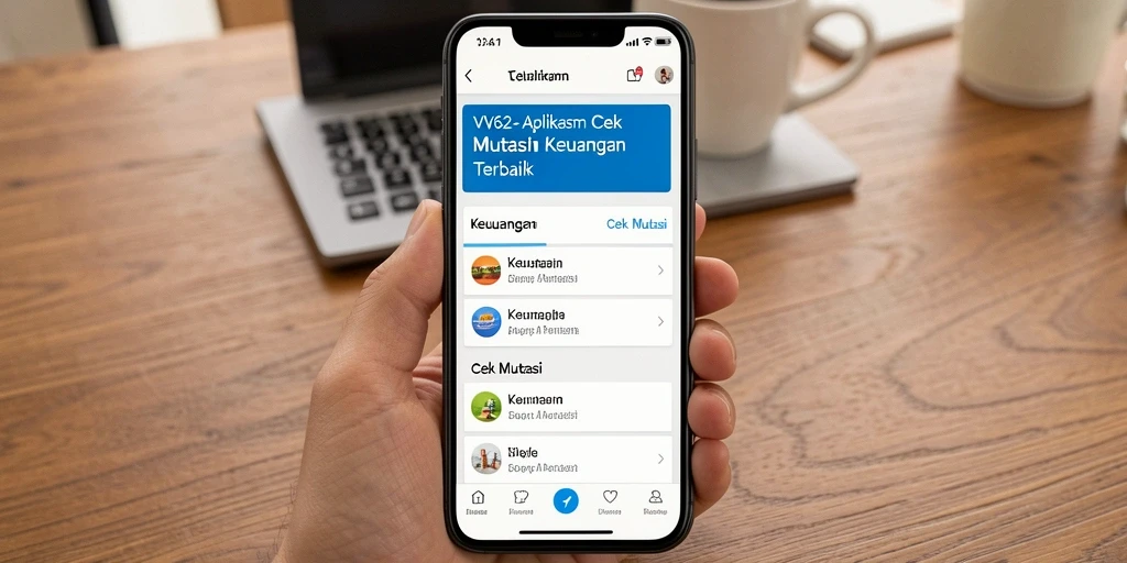 Tampilan antarmuka aplikasi Cek Mutasi VV62 yang user-friendly.