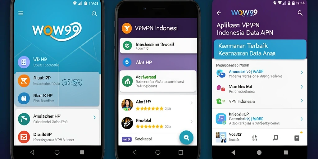 Tampilan antarmuka WOW99 yang intuitif dan mudah digunakan.